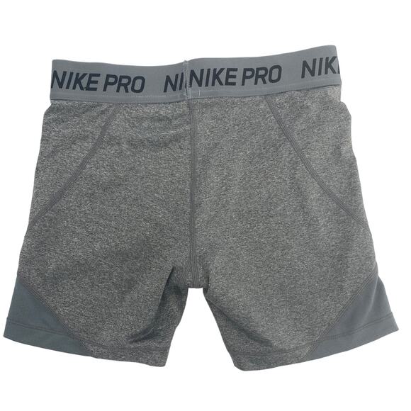 Nike Pro Dri-Fit kids size Large 10/12 gray athletic compression short - Picture 2 of 4